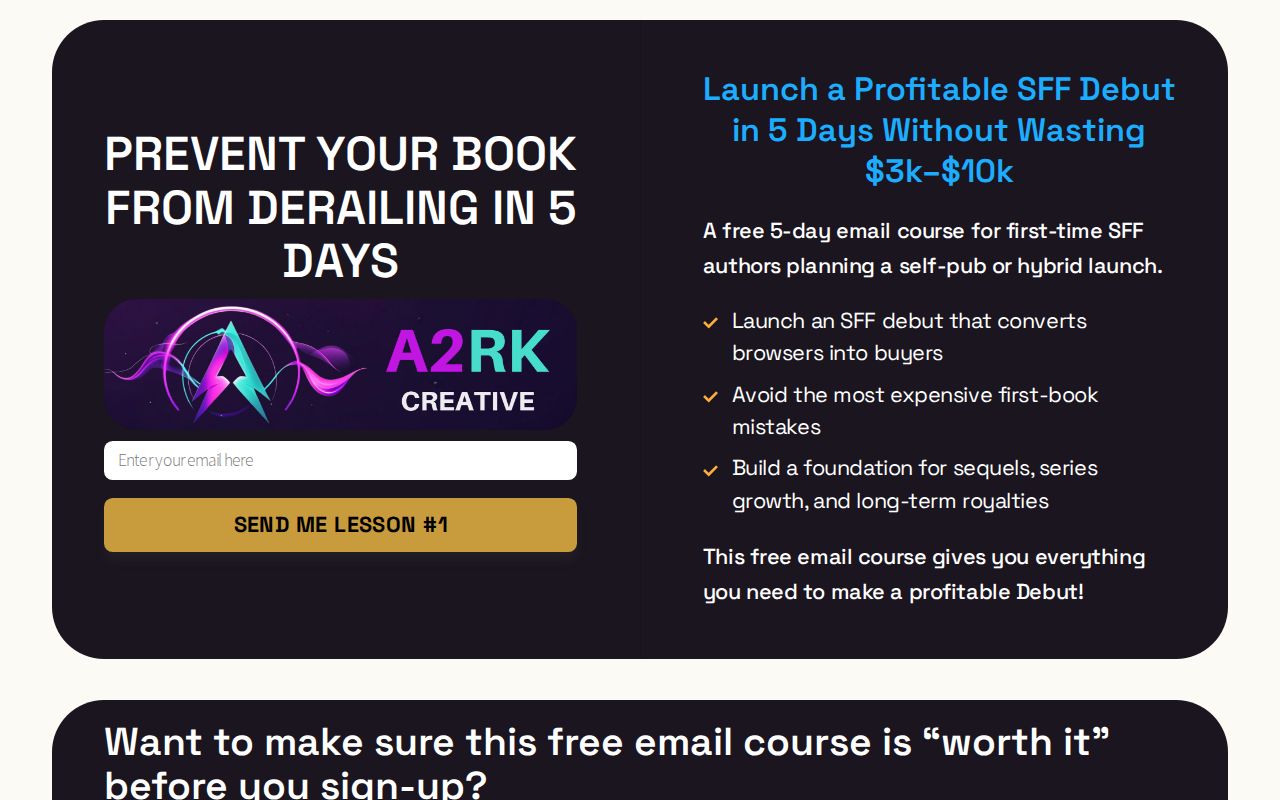 SFF Debut Profit Blueprint
